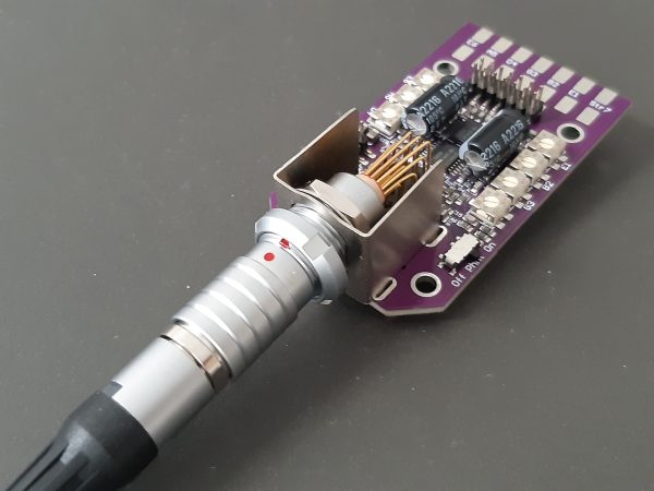 Output board with new 16pin connector and 7 preamps